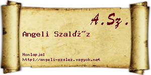 Angeli Szaléz névjegykártya